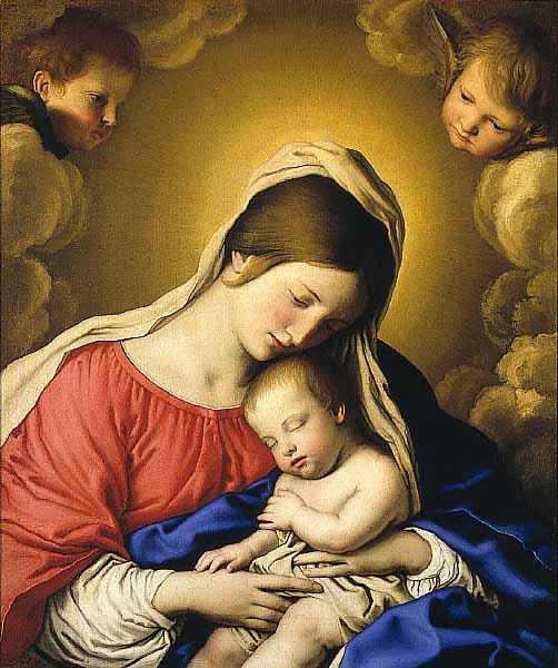 Giovan Battista Salvi Sassoferrato Madonna and Child oil painting picture